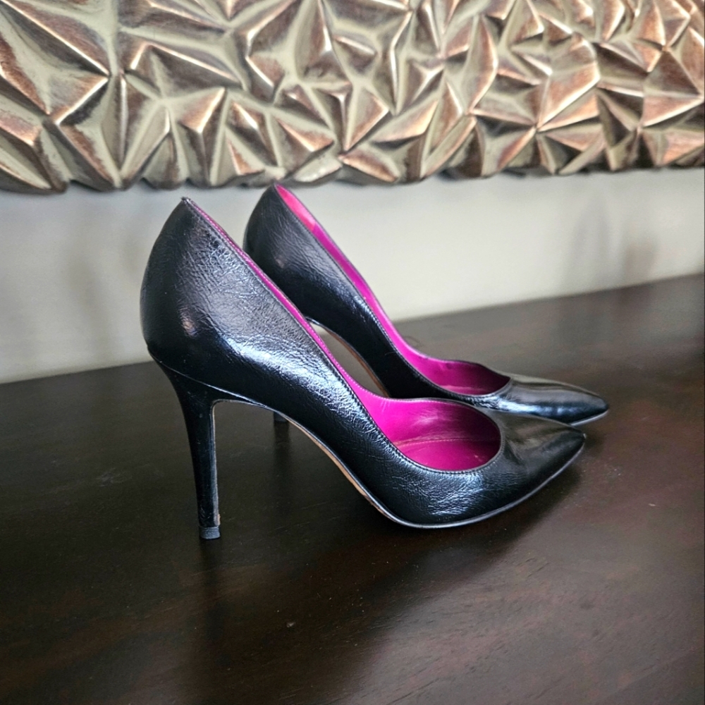 Sergio Rossi black leather pumps size 36